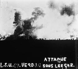 attaque sous les gaz pendant la première guerre mondiale, Verdun