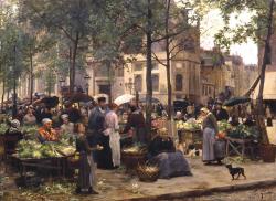 les halles de Paris, vendeurs de légumes