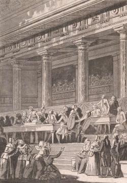 Les deux planches de Janinet appartiennent à la suite des 54 Gravures historiques des principaux événemens depuis l’ouverture des Etats-Généraux de 1789, parues en livraison entre 1789 et 1791.