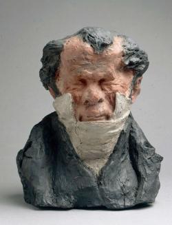 Sculpture Buste charges qui représente Jean-Pons-Guillaume Viennet
