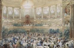 La visite de la reine Victoria en France fut une source d’inspiration privilégiée pour de nombreux peintres dont certains reçurent une commande officielle de la part de Napoléon III.