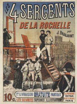Les Quatre sergents de la Rochelle sur la guillotine