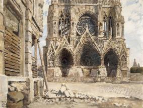 La cathédrale de Reims, septembre 1917
