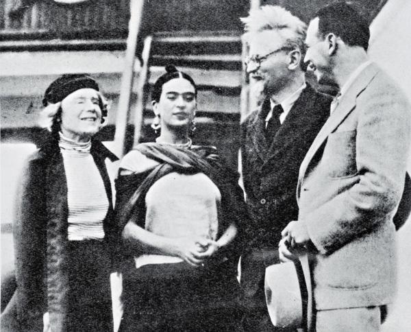 Trotski et sa femme au Mexique